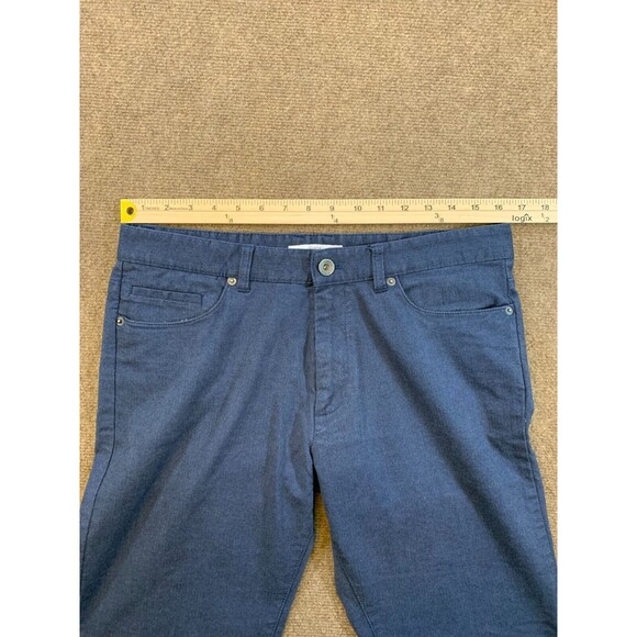 Calvin‎ Klein Chino Pants Mens 32x30 Slim Fit Straight Leg Herringbone - Picture 6 of 11